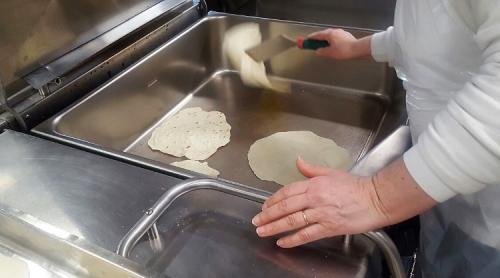 Le piadine cuociono