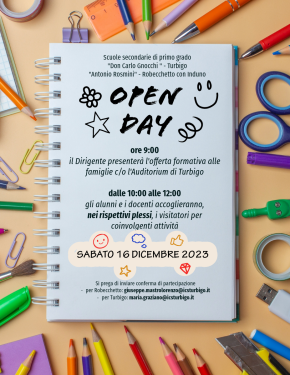 Open day scuole secondarie